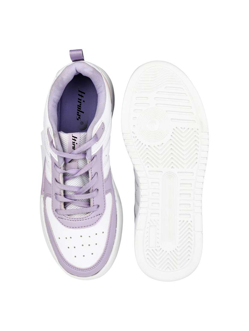 women lavender lace-up sneaker - 22285947 -  Standard Image - 5