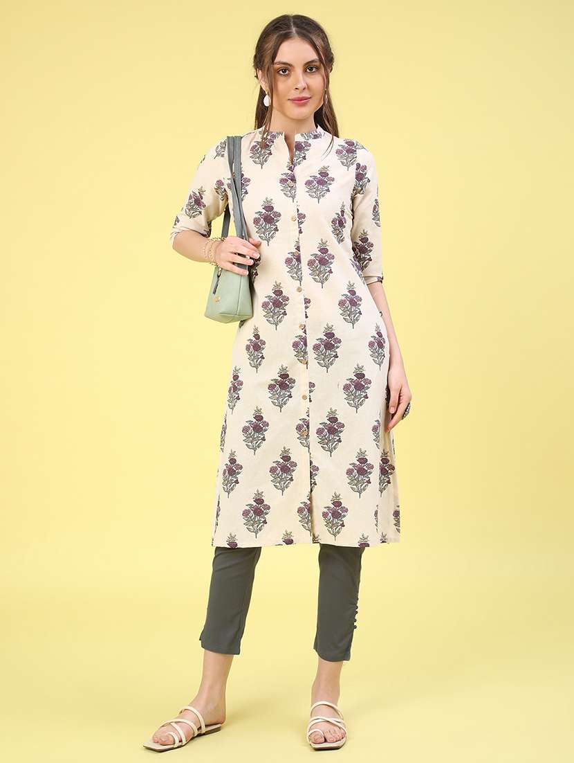 off white cotton aline kurta