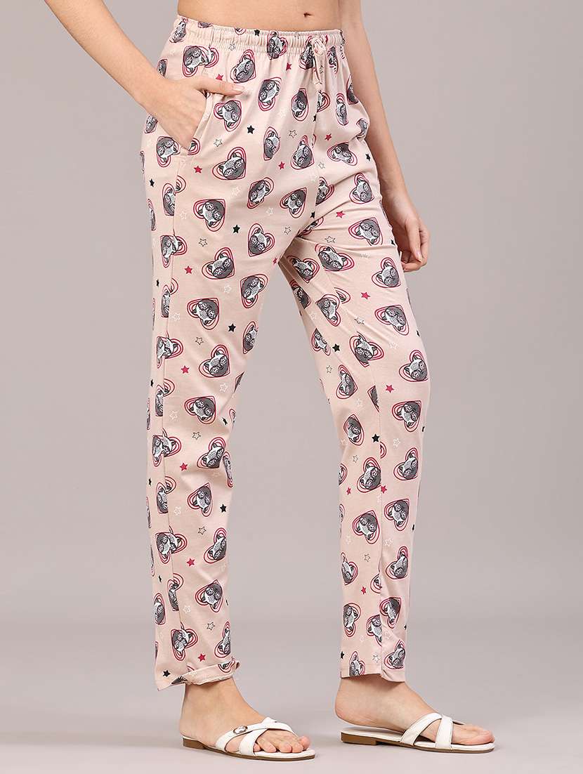 women mid rise loungewear pyjama