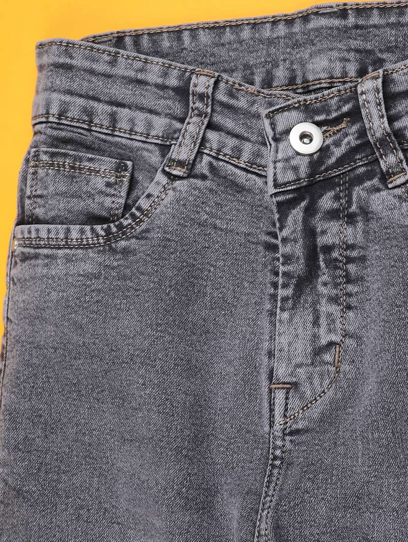girls solid mid rise bootcut jeans - 22286289 -  Standard Image - 3