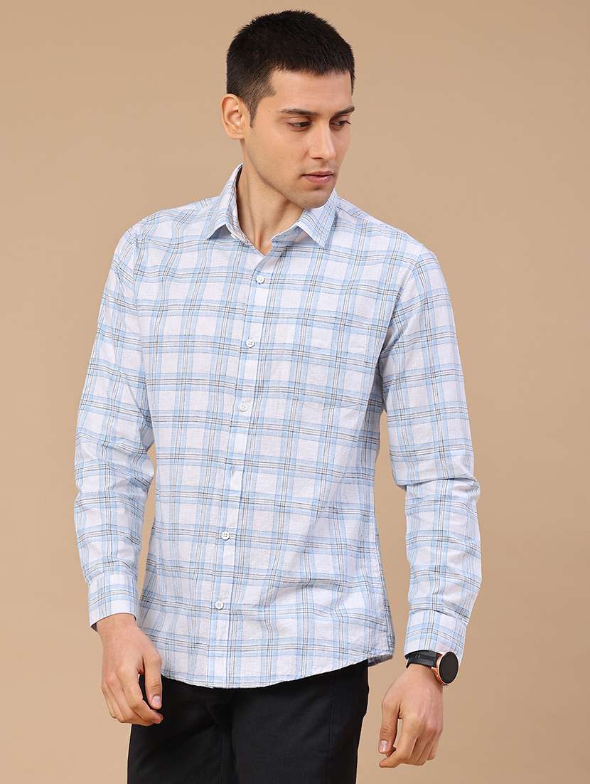 Men Checkered Long Sleeve Regular Fit Casual Shirt - 22286335 -  Standard Image - 3