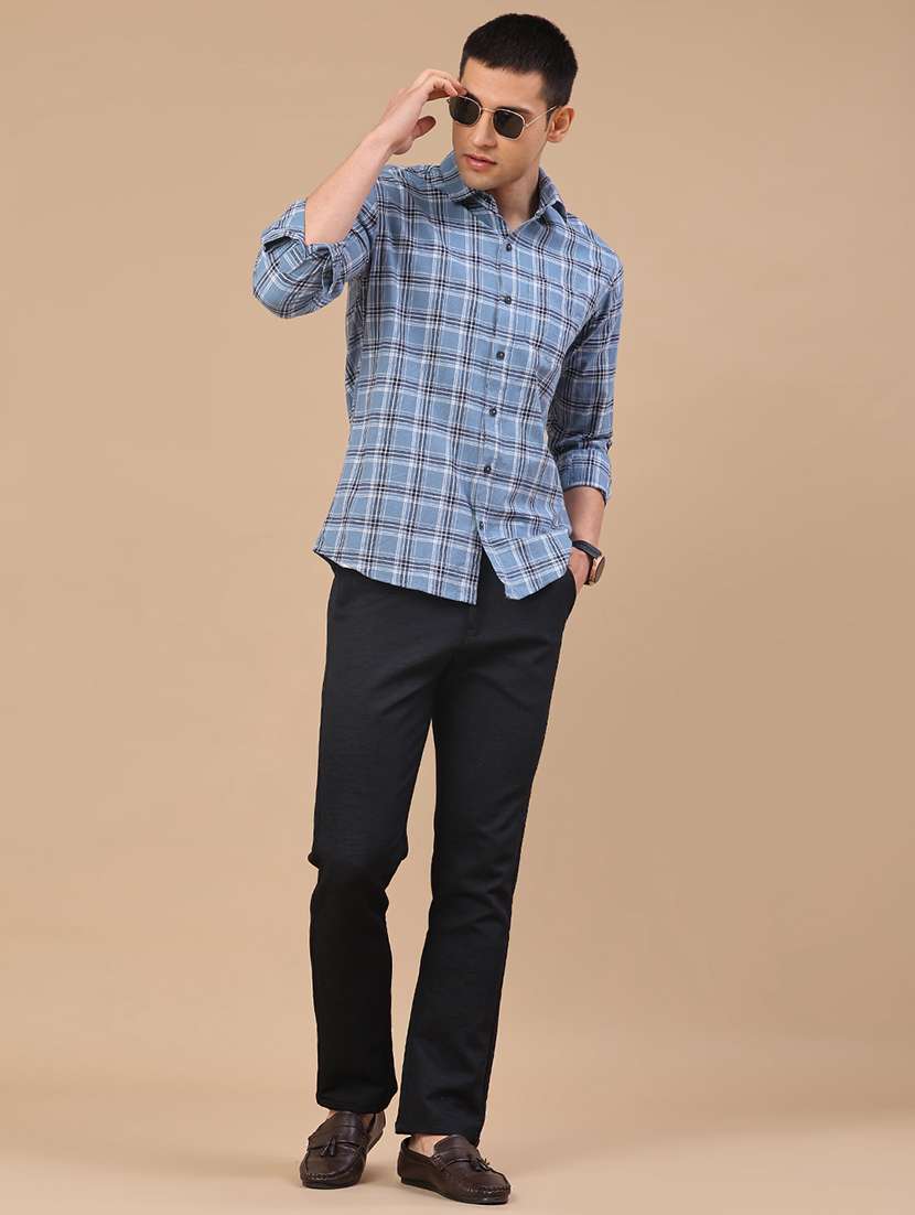 men checkered long sleeve regular fit casual shirt - 22286337 -  Standard Image - 5