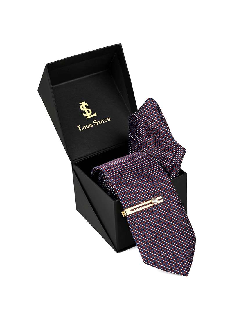 men neck tie set with pocket square & tie pin - 22286435 -  Standard Image - 3