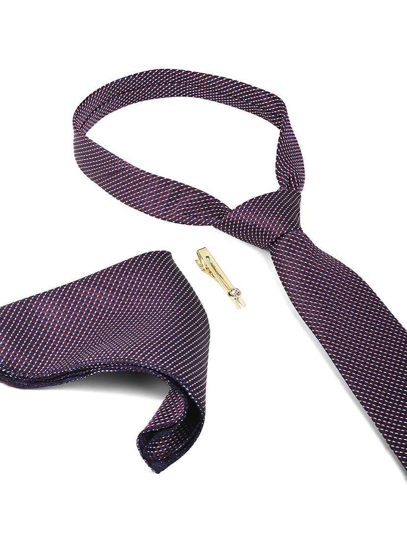men neck tie set with pocket square & tie pin - 22286435 -  Standard Image - 5