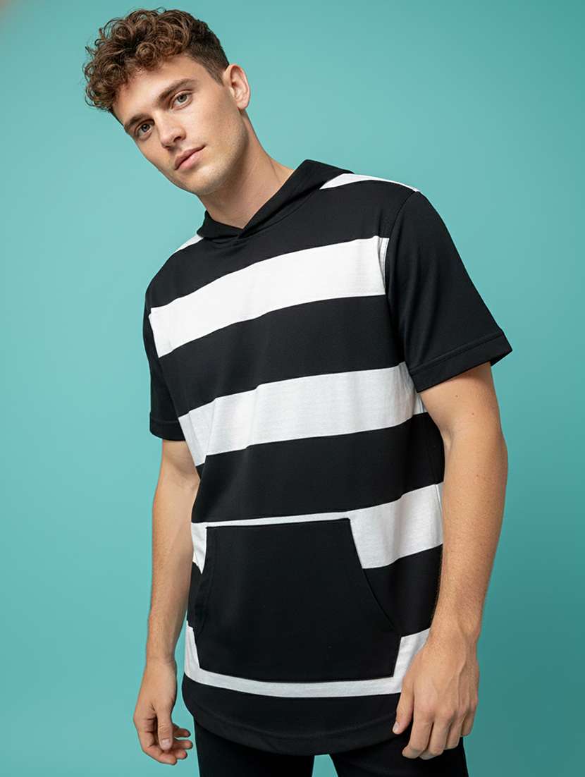 men striped short sleeve regular fit t-shirt