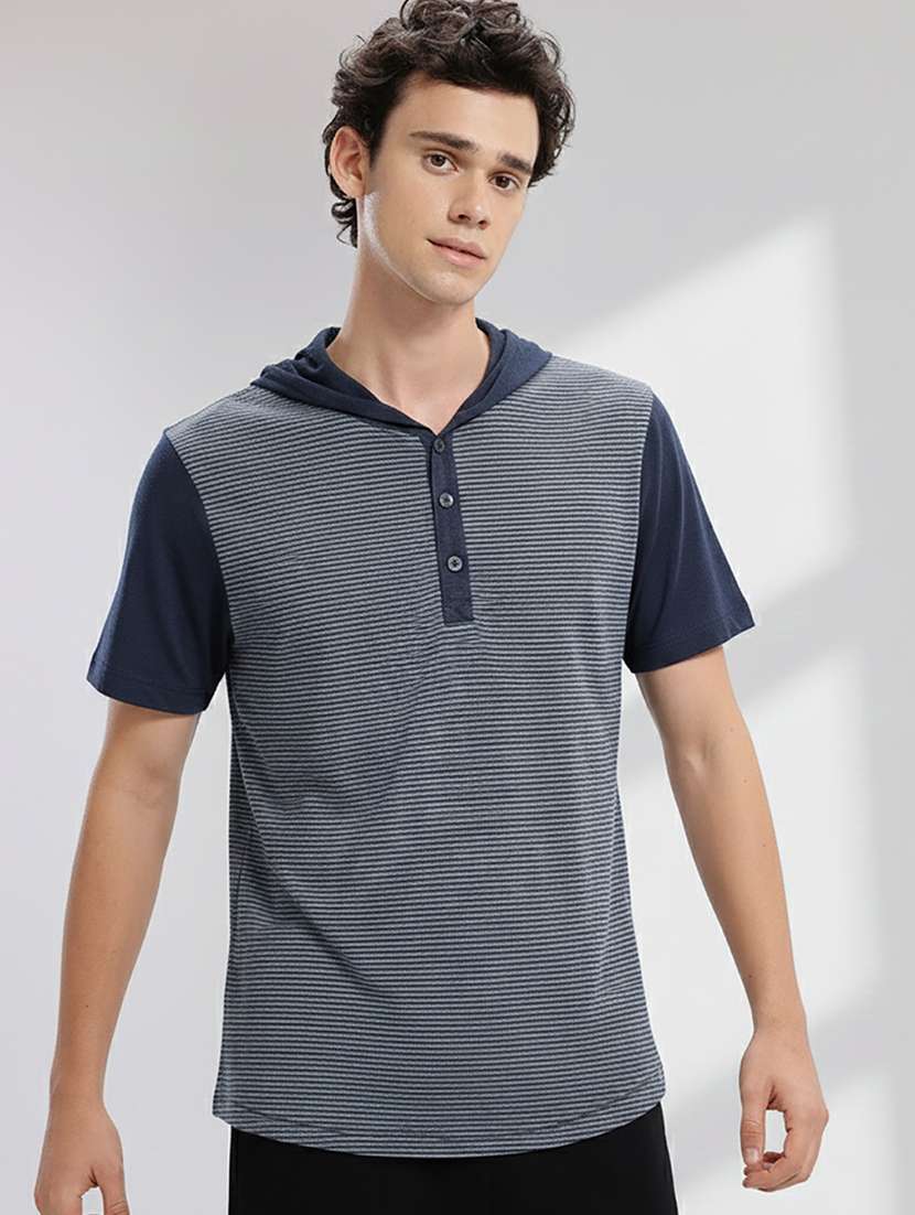 men striped short sleeve regular fit t-shirt