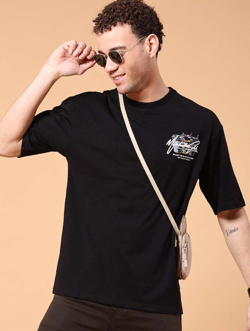 men printed short sleeve regular fit t-shirt
