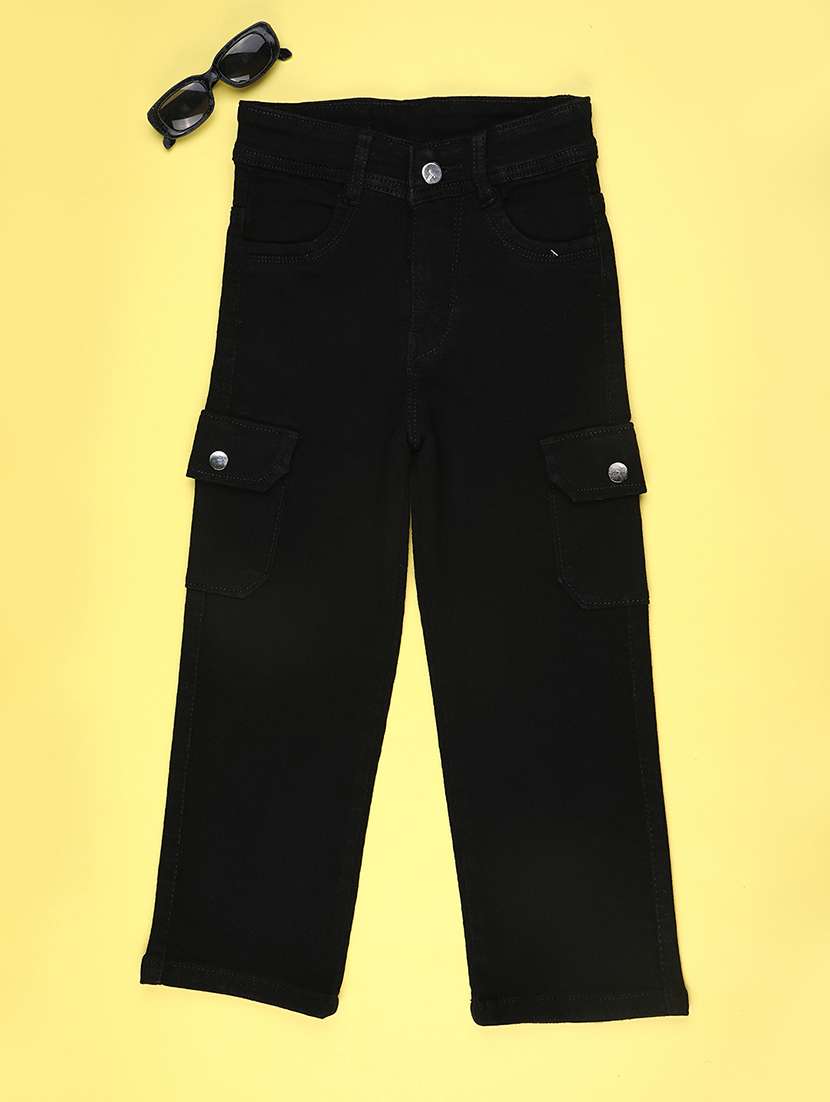 girls mid rise straight fit jeans