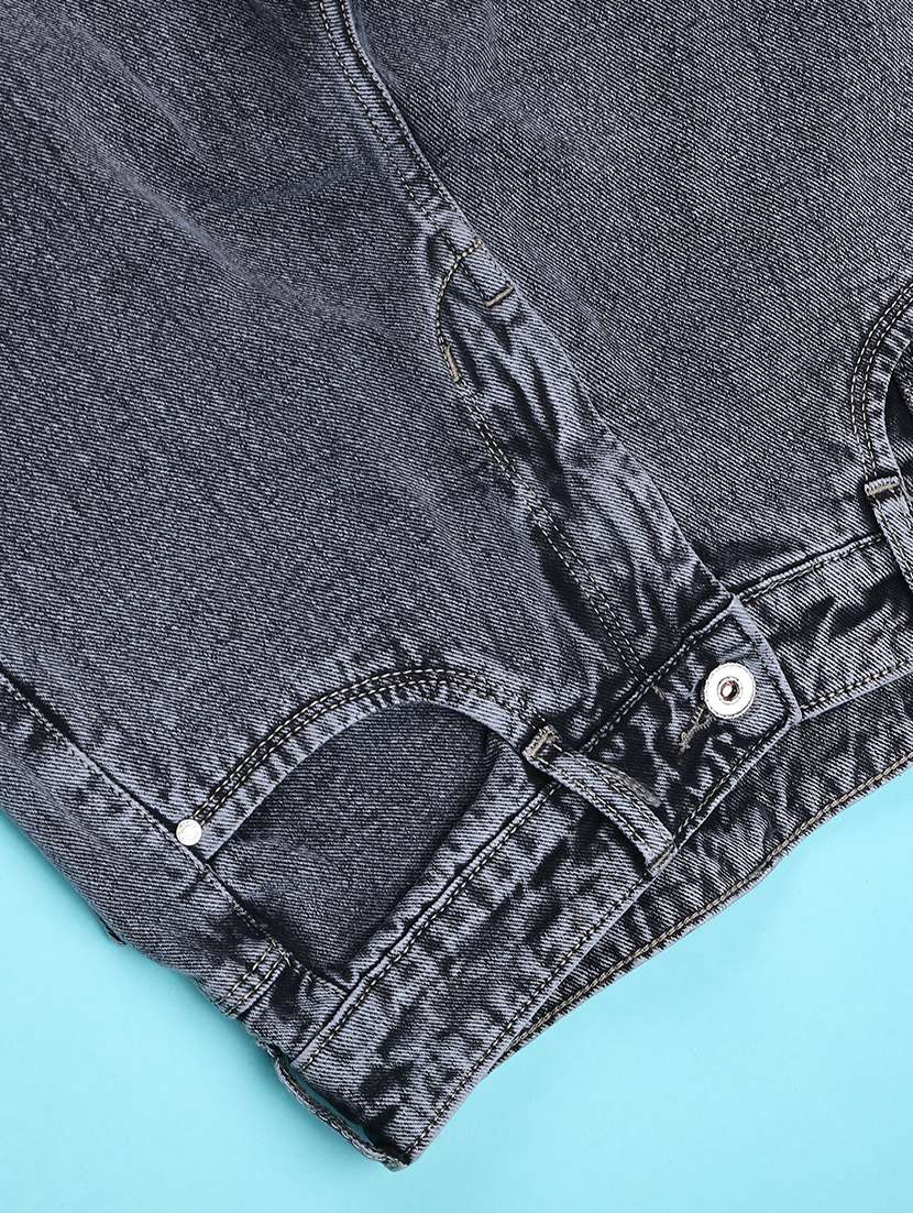 girls plain mid rise wide leg jeans - 22286910 -  Standard Image - 3