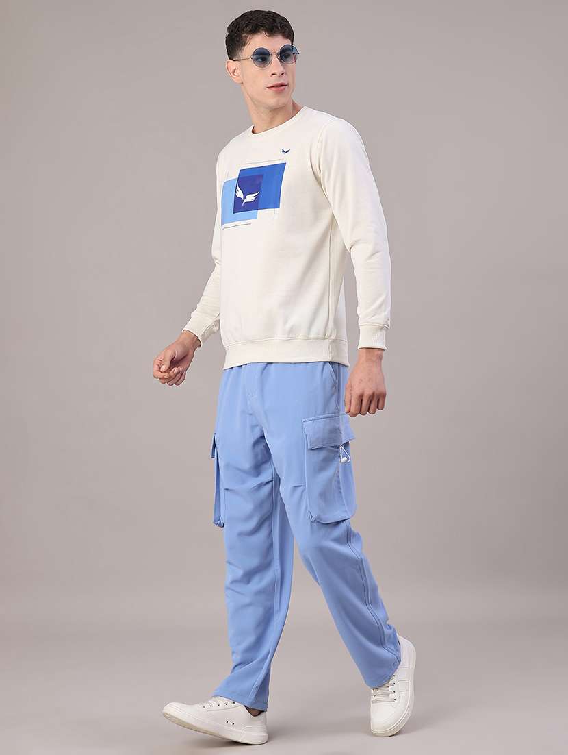 men solid mid rise regular fit cargo - 22286920 -  Standard Image - 5