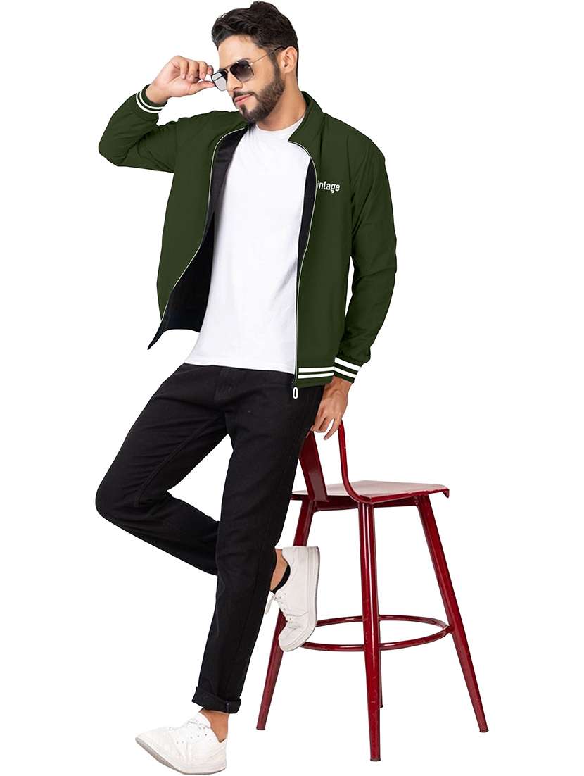 men solid long sleeve regualr fit casual jacket - 22286950 -  Standard Image - 3