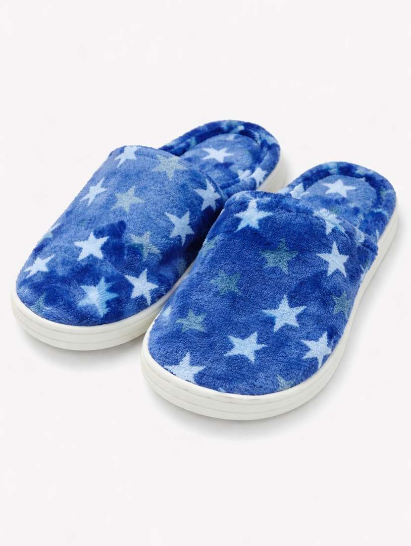 women printed slip on winterwear slipper