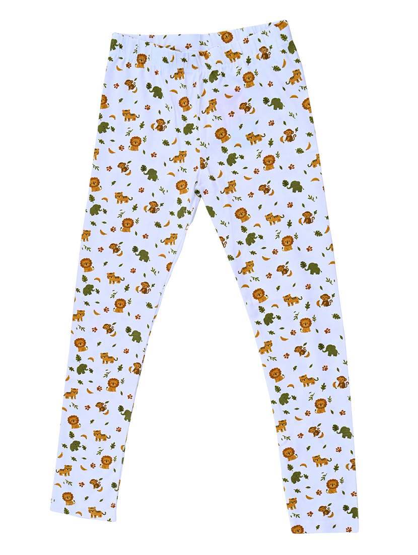 girls printed mid rise legging