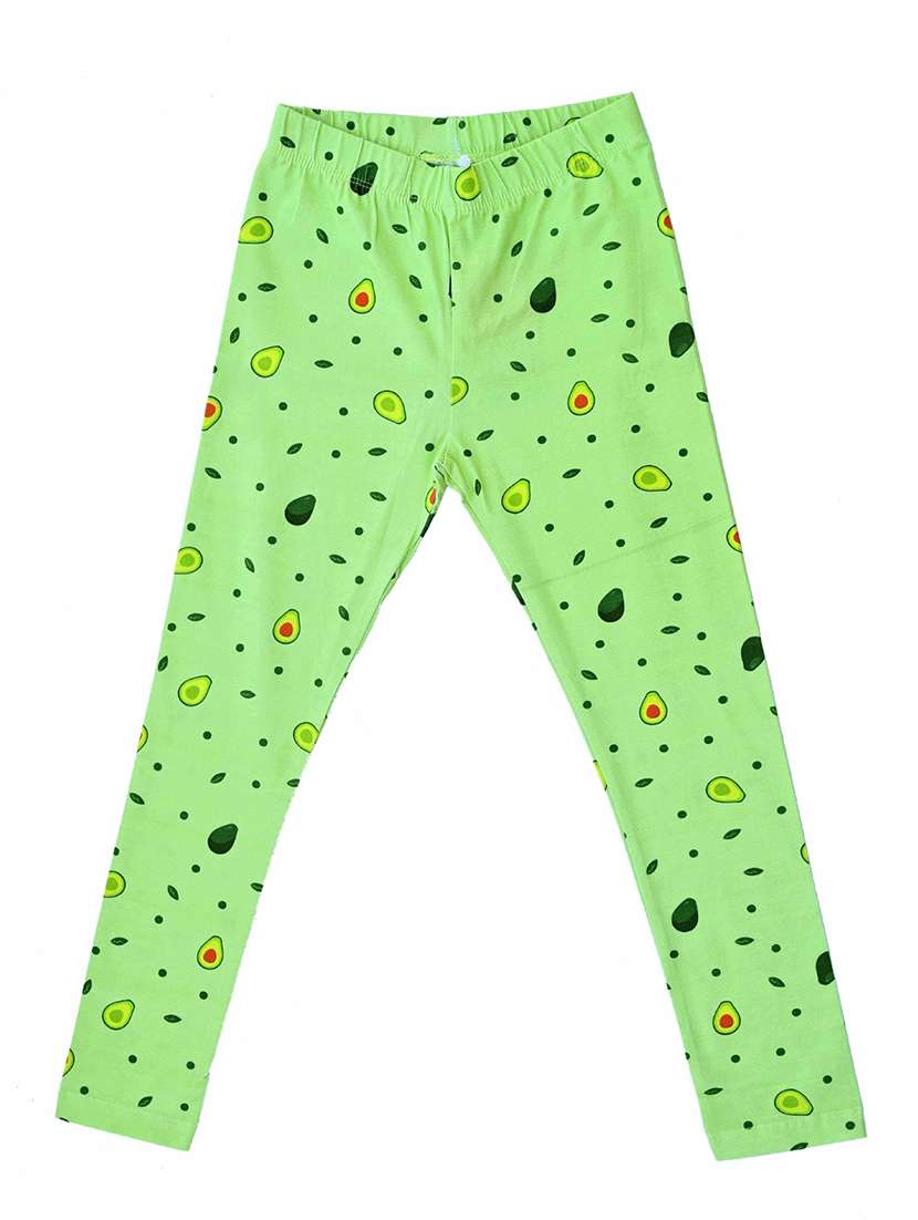 girls printed mid rise legging