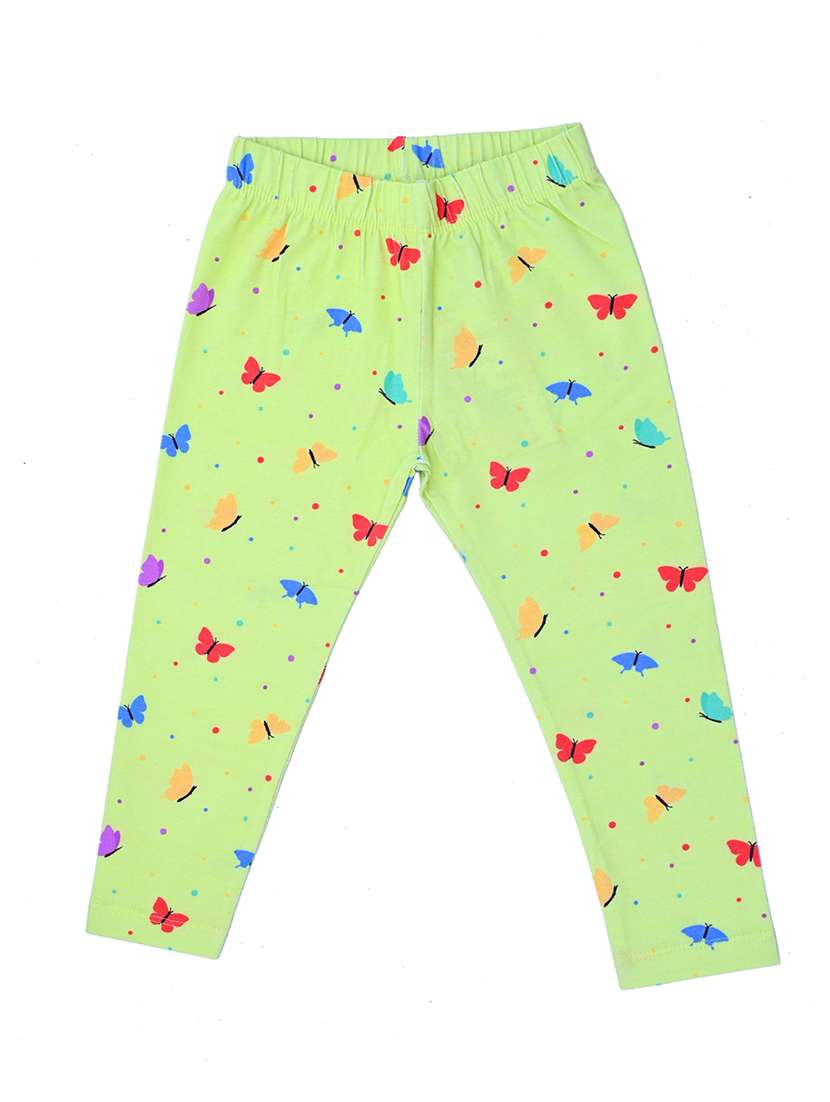 girls printed mid rise legging