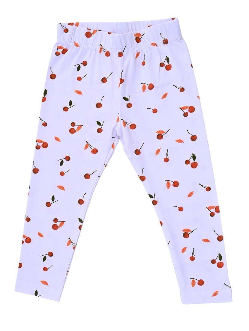 girls printed mid rise legging
