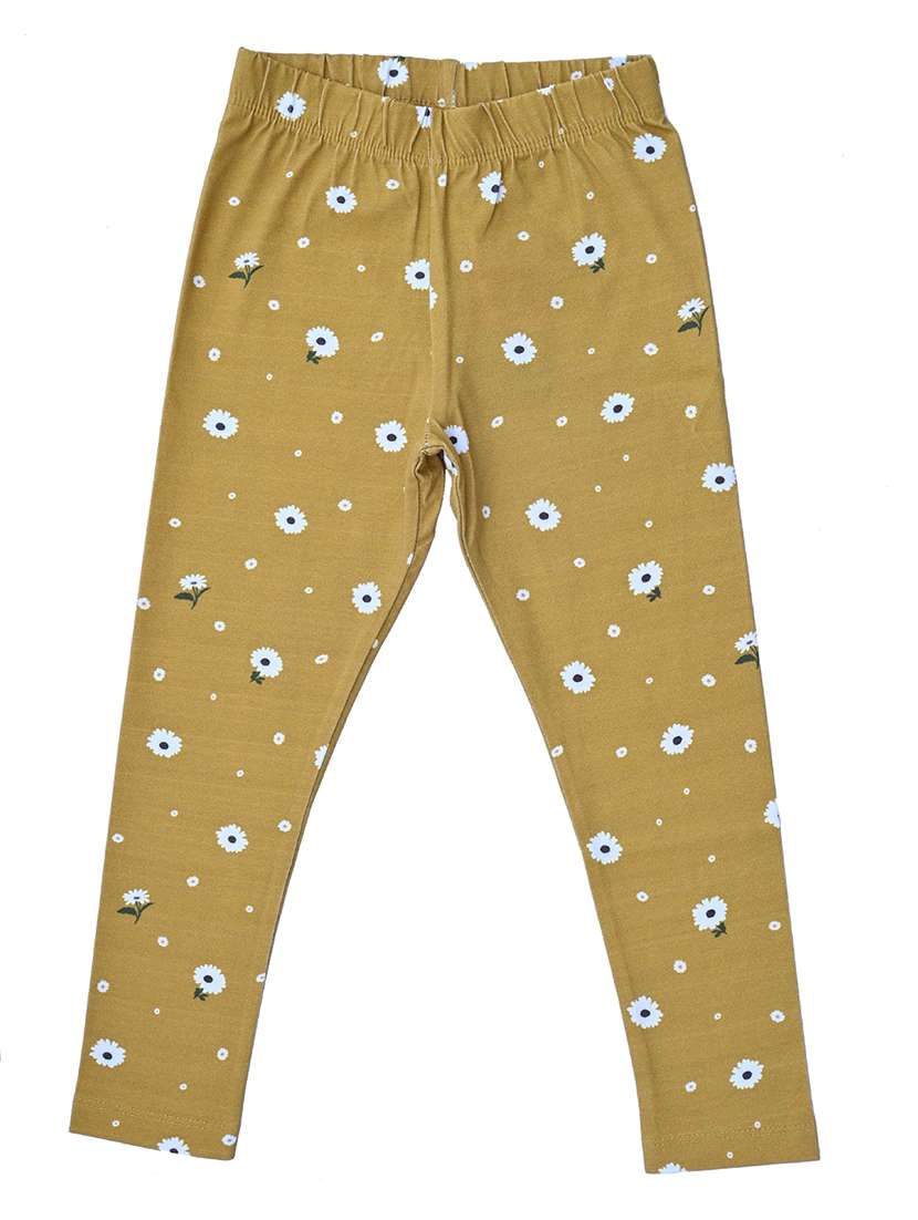 girls printed mid rise legging