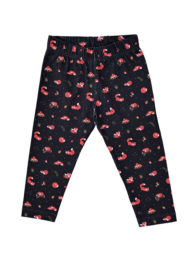 girls printed mid rise legging
