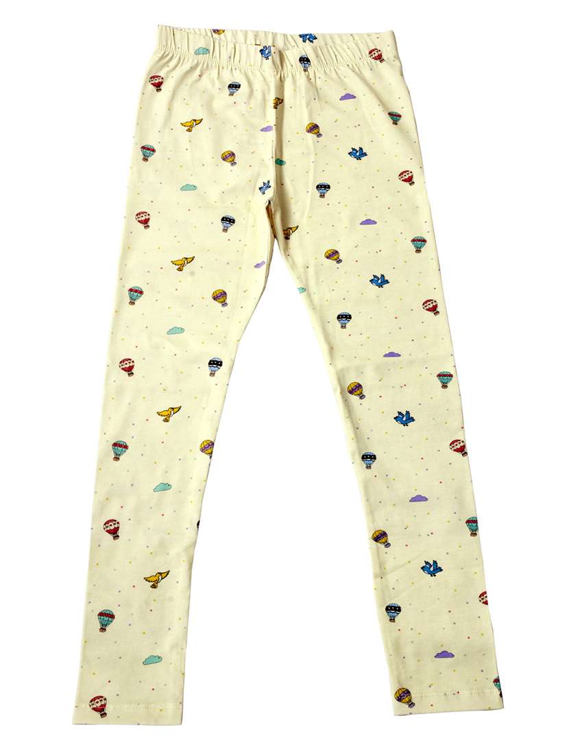 girls printed mid rise legging