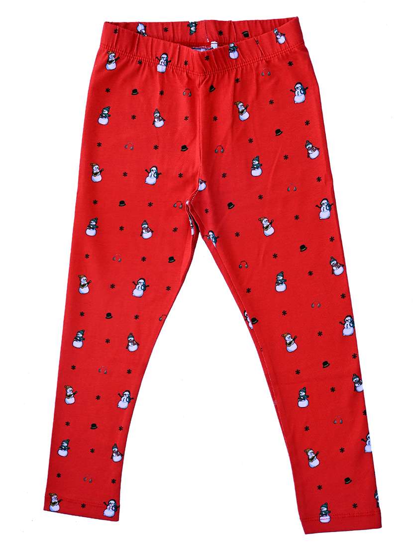 girls printed mid rise legging