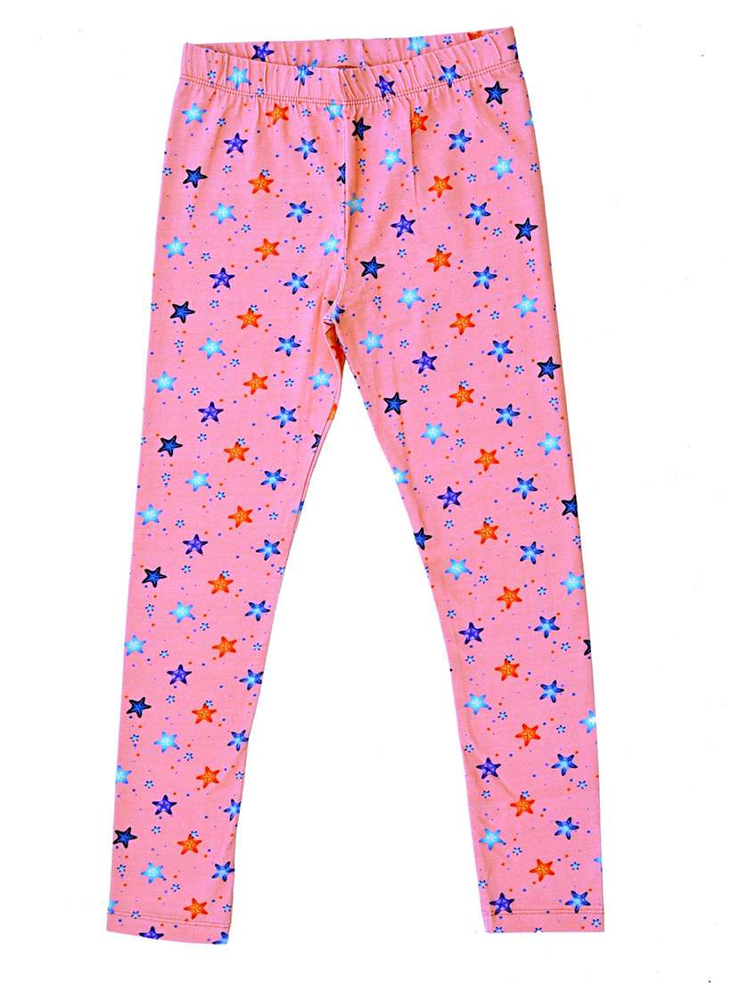 girls printed mid rise legging