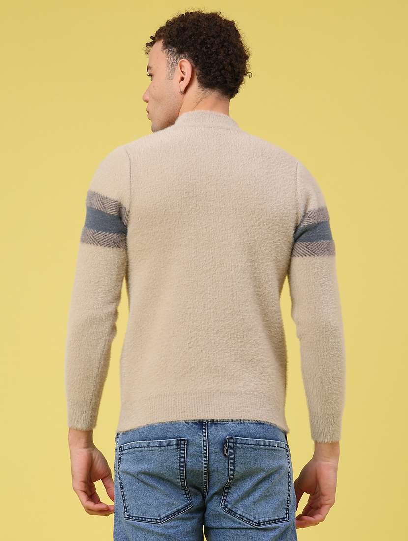 men self design long sleeve regular fit pullover  - 22287362 -  Standard Image - 3