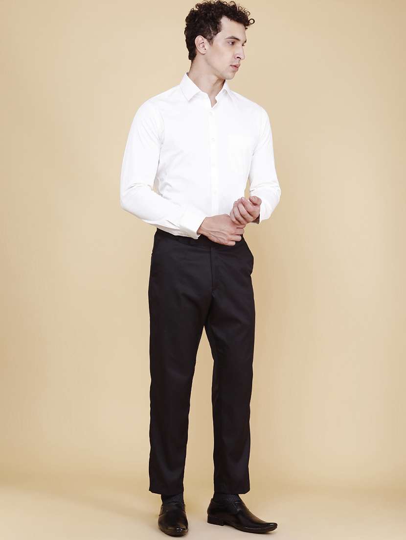 men solid long sleeves formal shirt - 22287377 -  Standard Image - 5