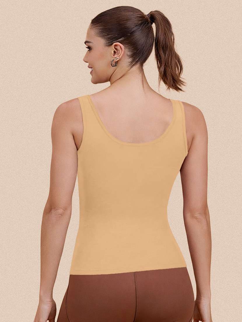 women peack of 2 solid sleeveless camisole - 22287617 -  Standard Image - 3