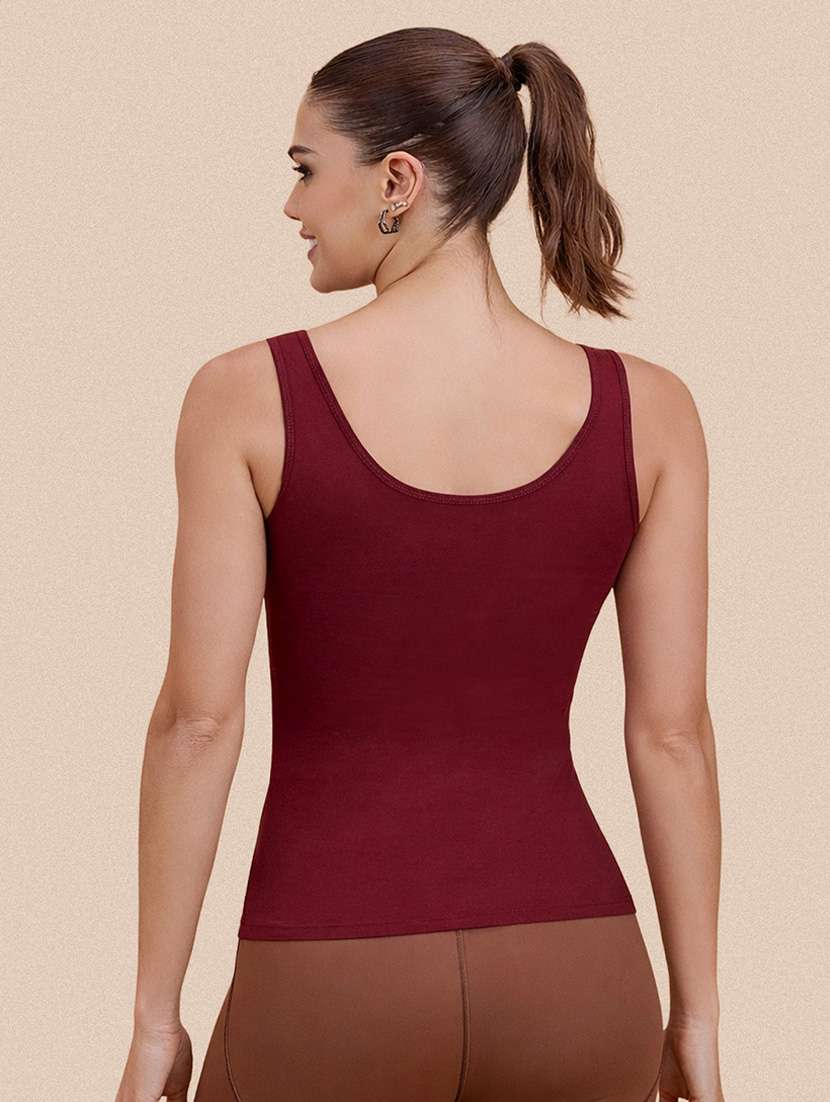 women peack of 2 solid sleeveless camisole - 22287618 -  Standard Image - 5