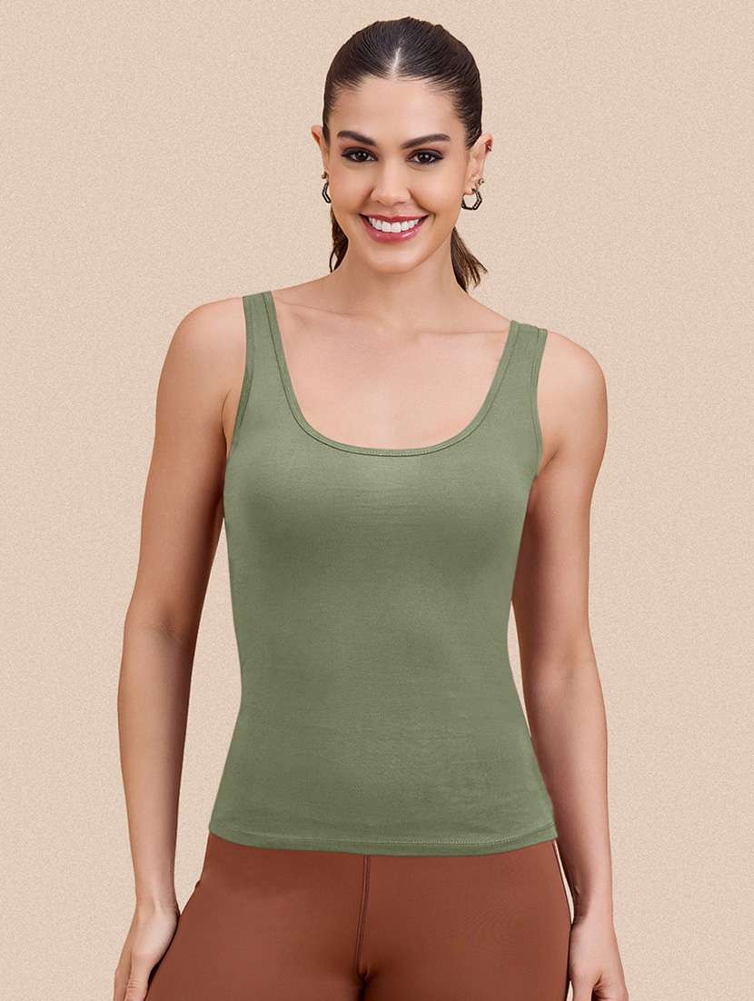women pack of 3 solid sleeveless camisole - 22287622 -  Standard Image - 3