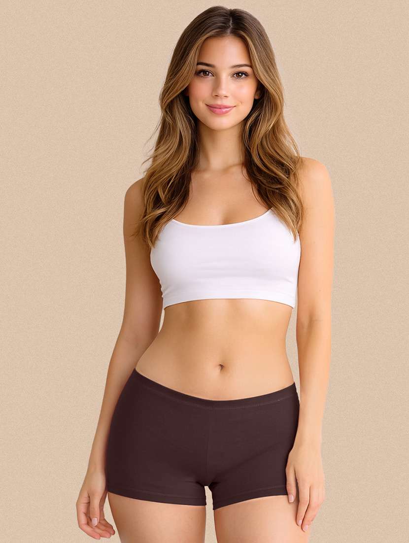 women pack of 3 solid boy shorts panty - 22287629 -  Standard Image - 5