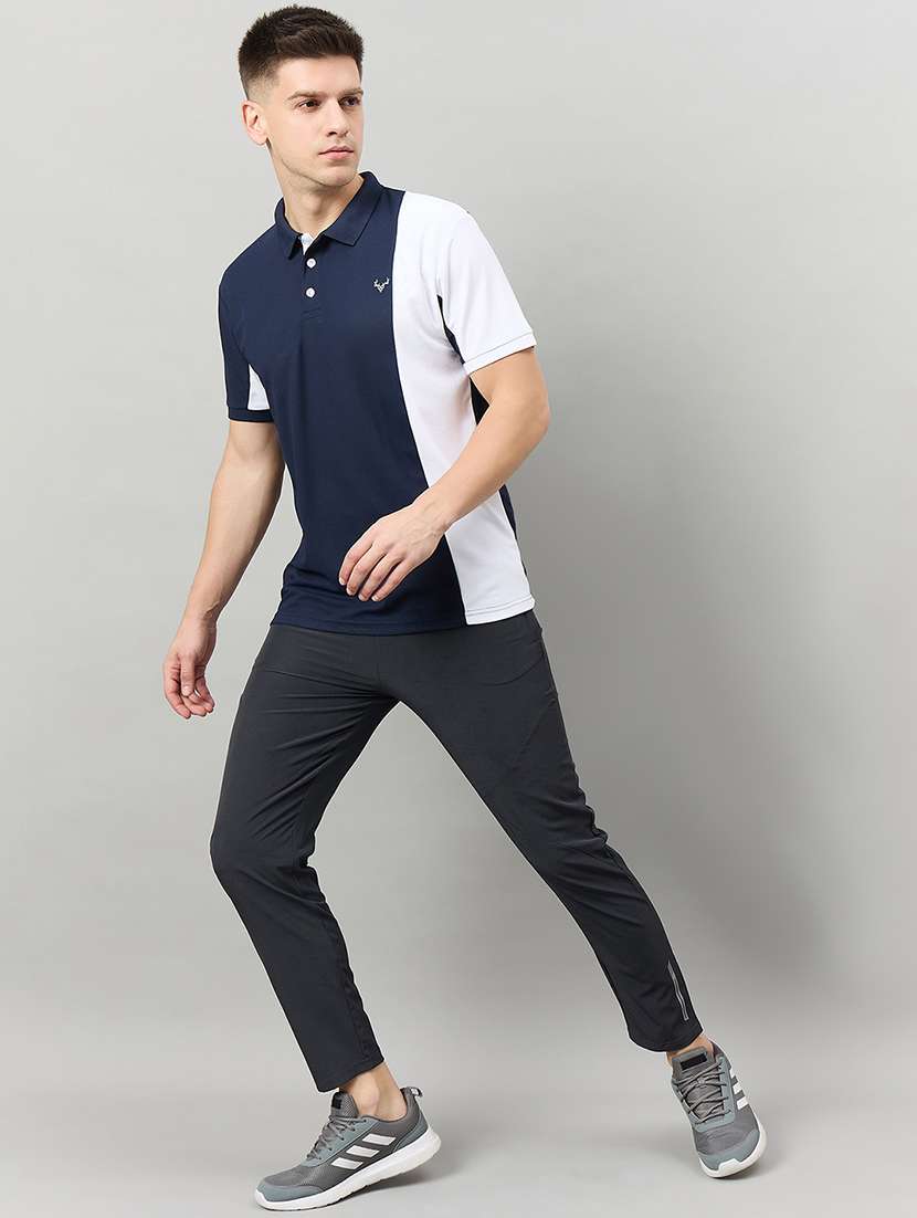 men color blocked short sleeve polo t-shirt - 22287630 -  Standard Image - 3
