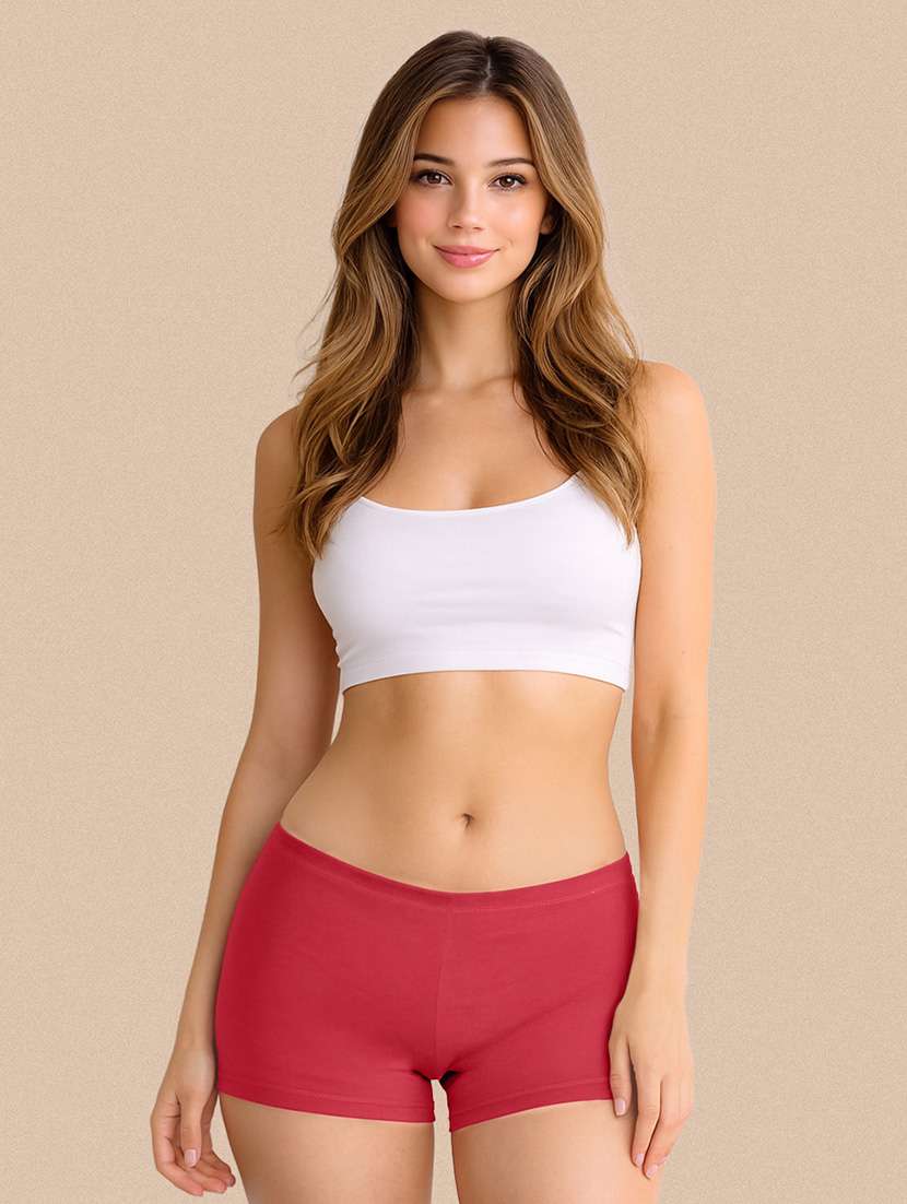 women pack of 3 solid boy shorts panty - 22287694 -  Standard Image - 3