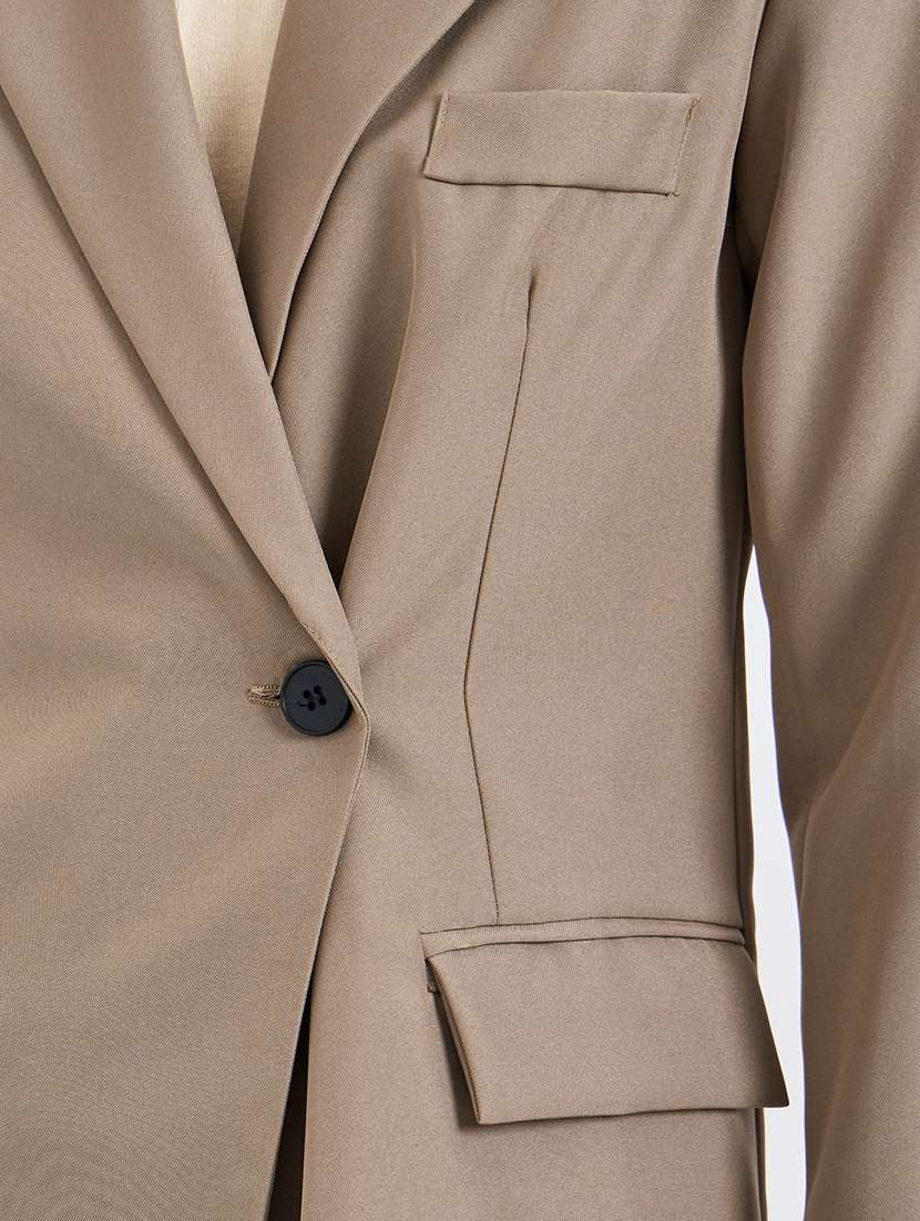 women solid long sleeve double breasted blazer - 22287851 -  Standard Image - 3