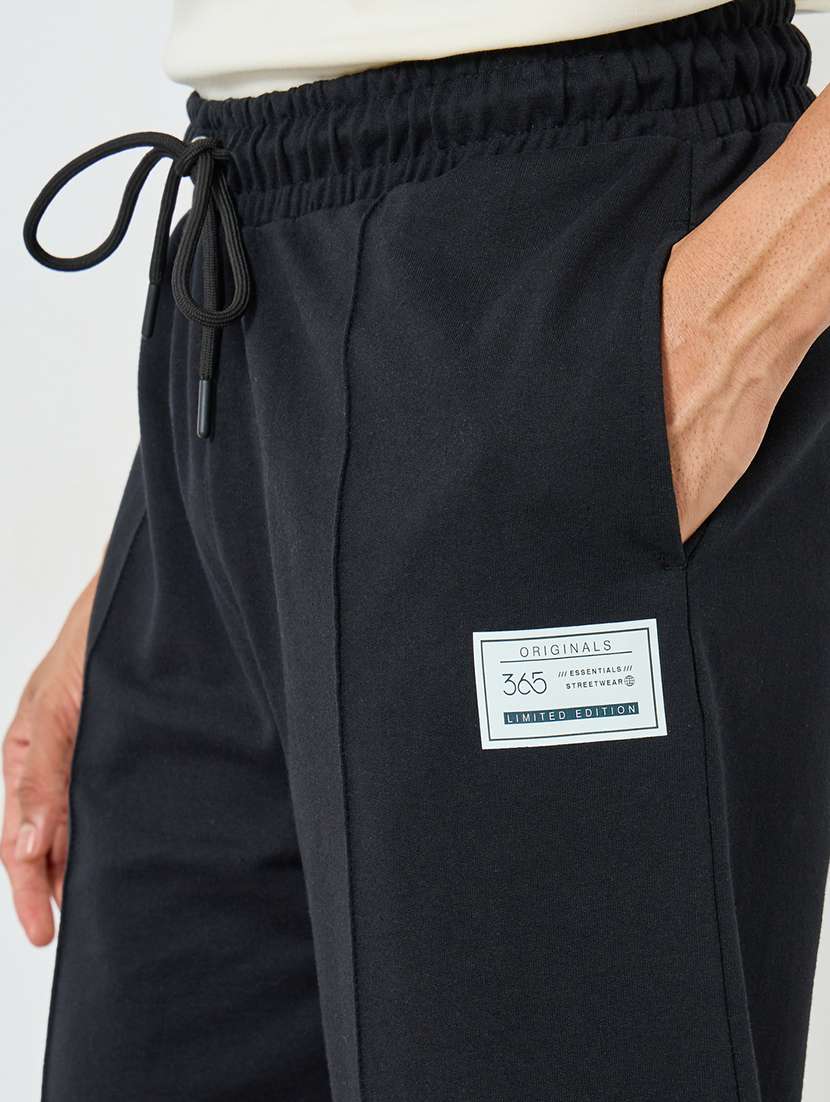 men solid mid rise relaxed fit track pant - 22287919 -  Standard Image - 3