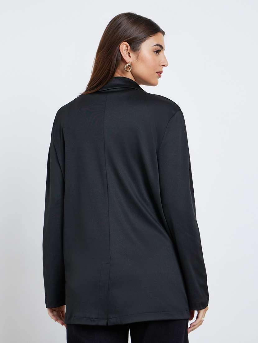 women solid long sleeve double breasted blazer - 22287970 -  Standard Image - 3