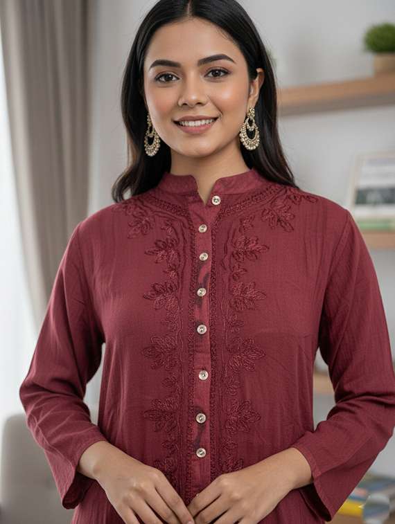 Women Embroidered Long Sleeve Co-ord Set - 22288045 -  Standard Image - 3