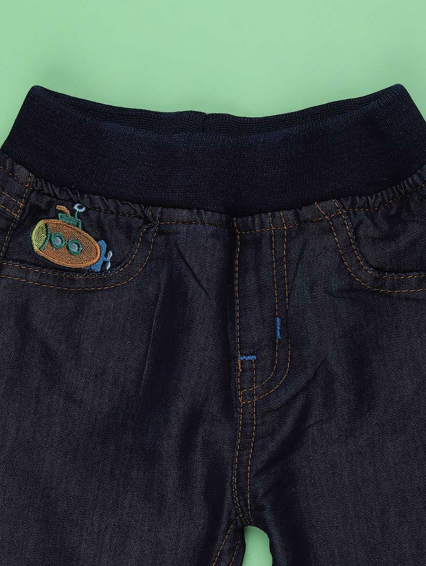 blue denim plain jogger - 22288330 -  Standard Image - 3
