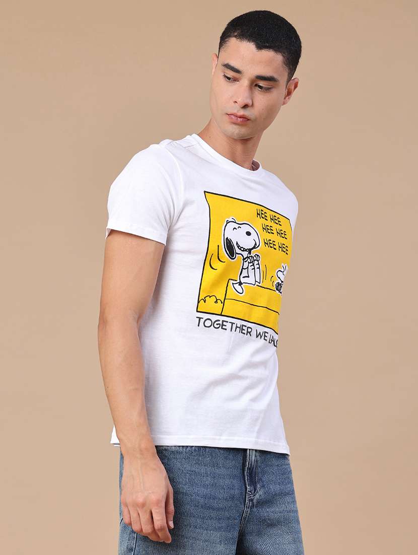 men printed short sleeves regular fit t-shirt - 22288335 -  Standard Image - 3