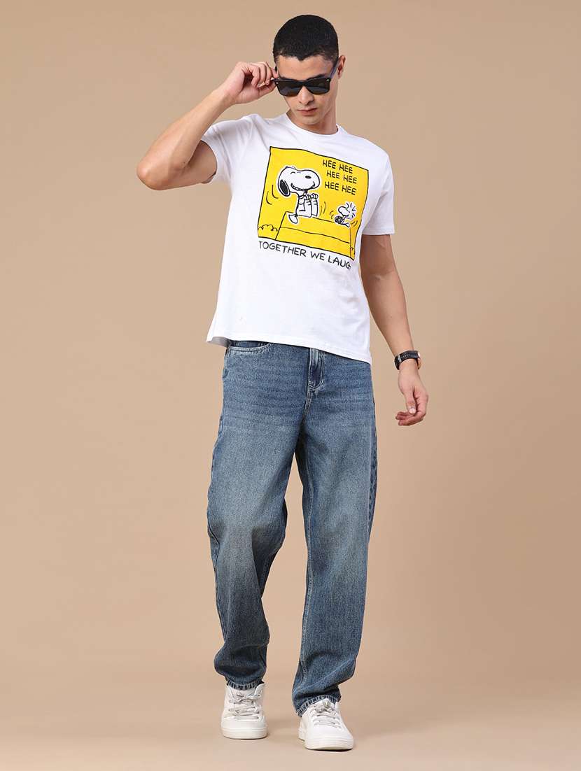men printed short sleeves regular fit t-shirt - 22288335 -  Standard Image - 5