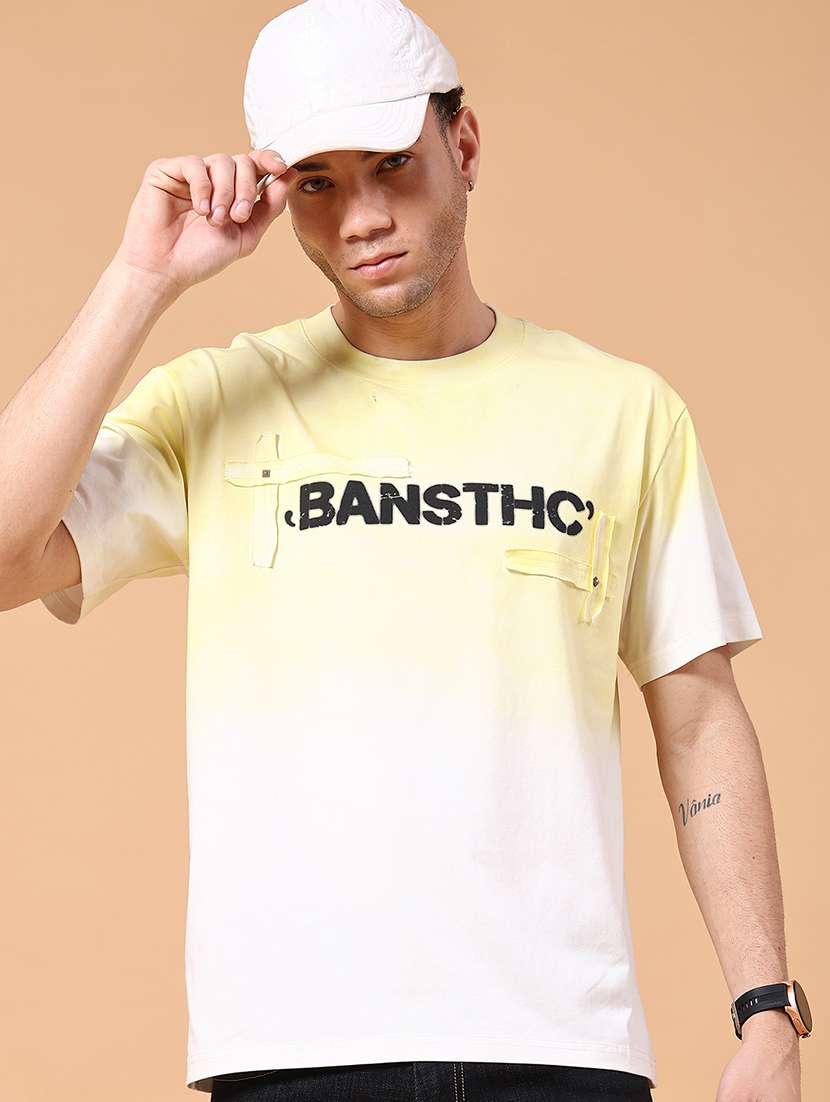 men printed short sleeve loose fit t-shirt
