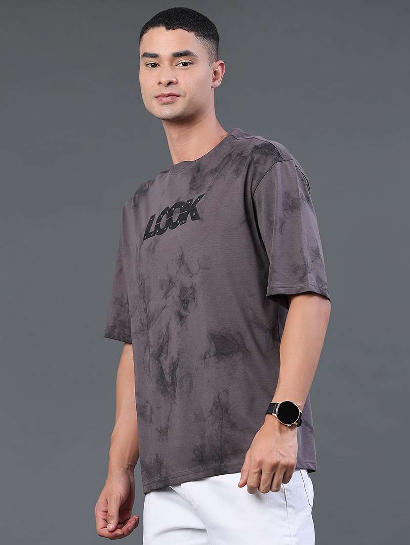 men printed short sleeves oversized t-shirt - 22288355 -  Standard Image - 3