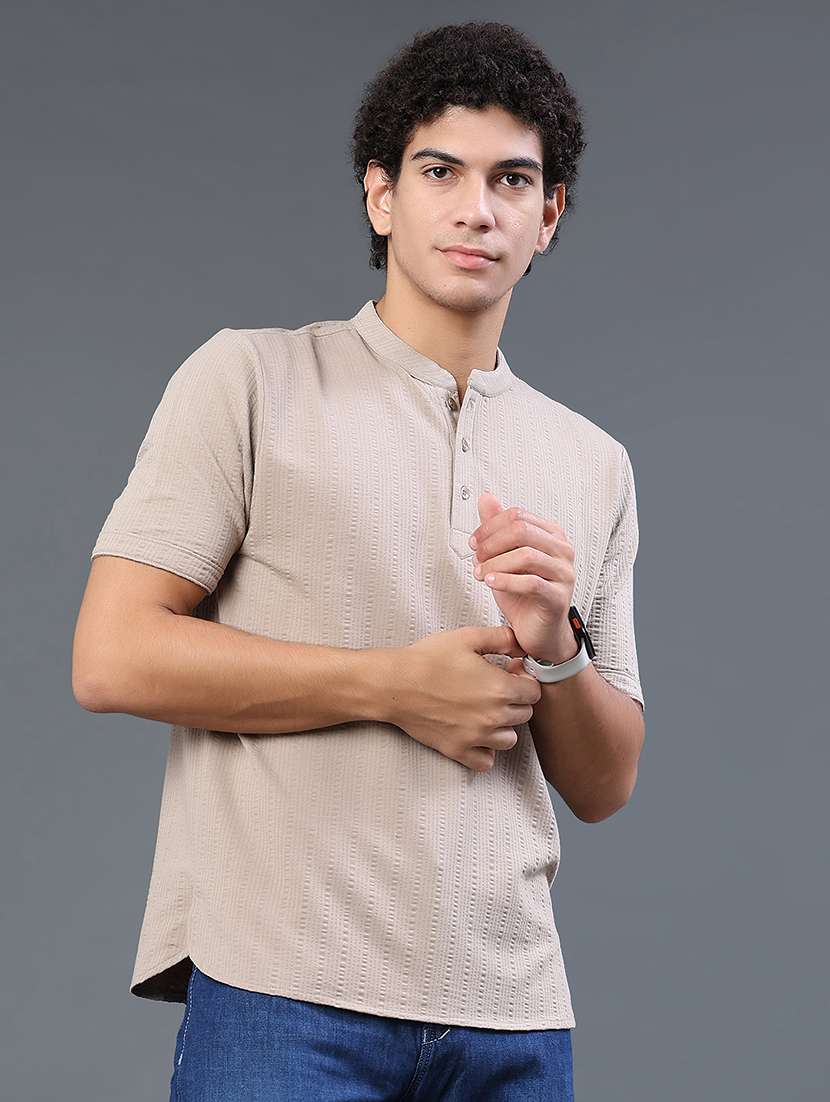 men self design short sleeves regular fit t-shirt - 22288357 -  Standard Image - 3