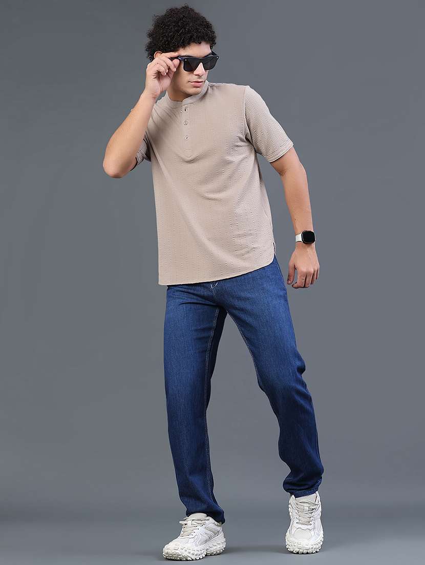 men self design short sleeves regular fit t-shirt - 22288357 -  Standard Image - 5