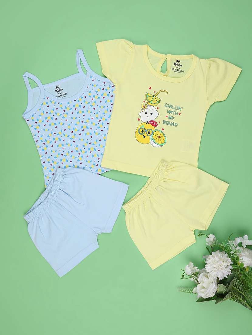 kids printed pack of 2 co-ord set