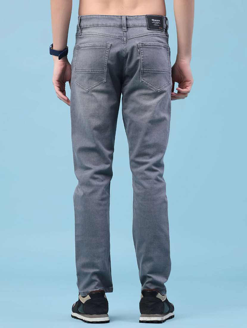 Men Washed Mid Rise Full Length Jeans - 22288534 -  Standard Image - 3