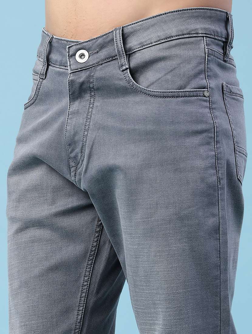 Men Washed Mid Rise Full Length Jeans - 22288534 -  Standard Image - 5