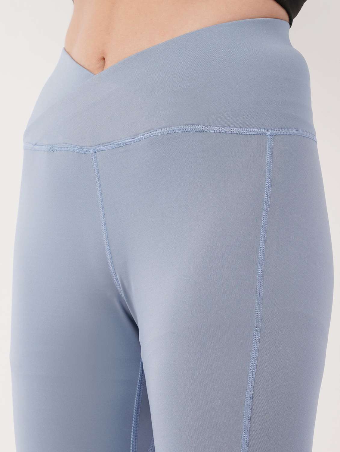 women solid high rise ankle length legging - 22288620 -  Standard Image - 3