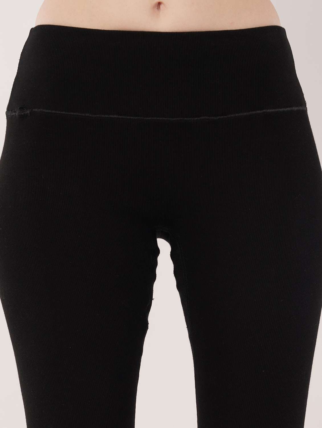 women solid high rise ankle length legging - 22288623 -  Standard Image - 3