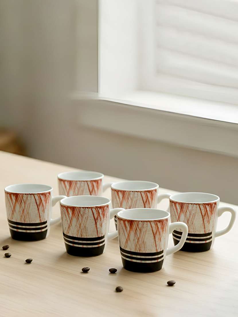 moody panda set of 6 designer cups | cup set | tea cups | ceramic | coffee cups - 22288646 -  Standard Image - 3
